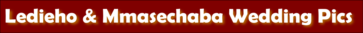 Ledieho & Mmasechaba Wedding Pics 